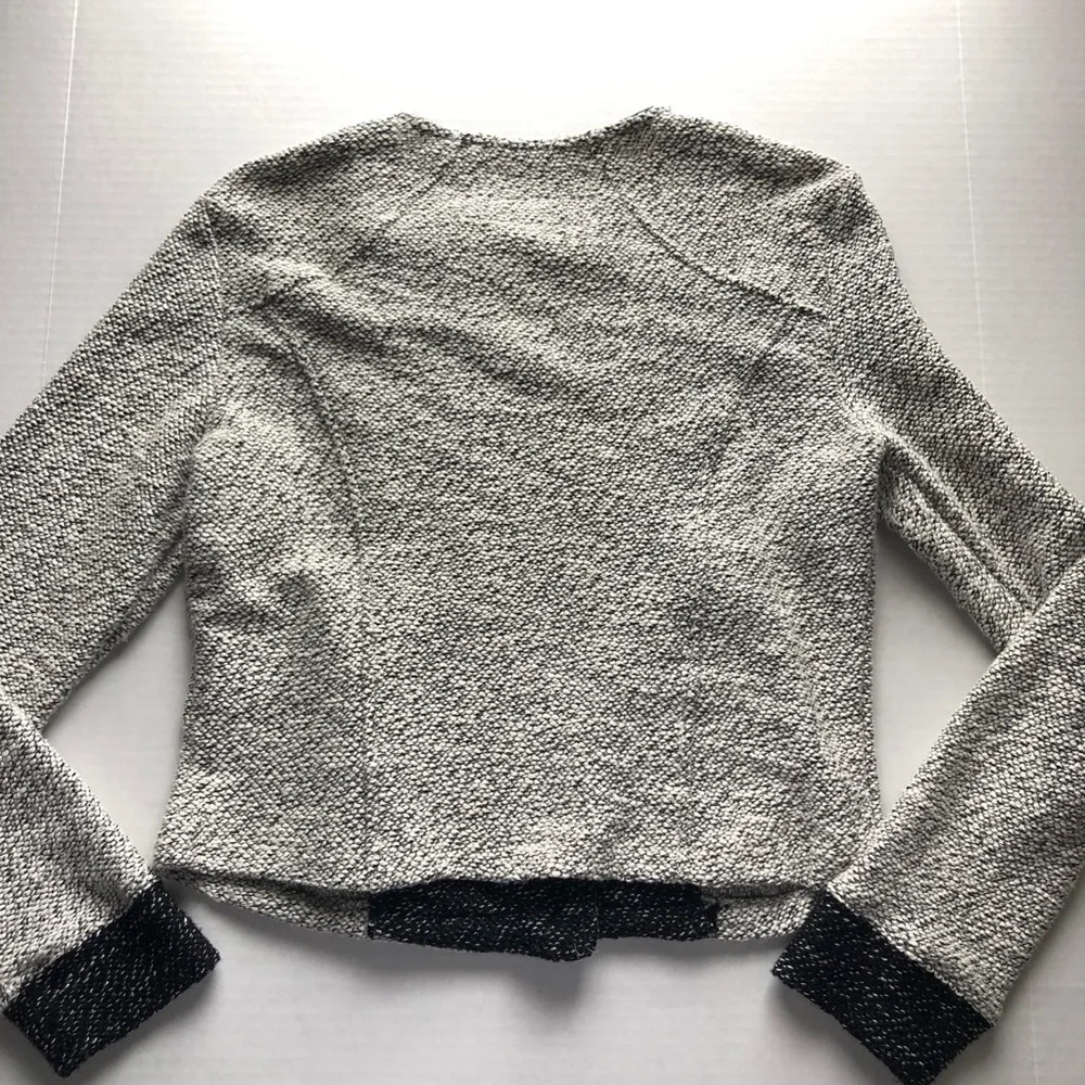 BNCI By Blanc Noir Asymmetrical Zip Sweater Coat Cardigan